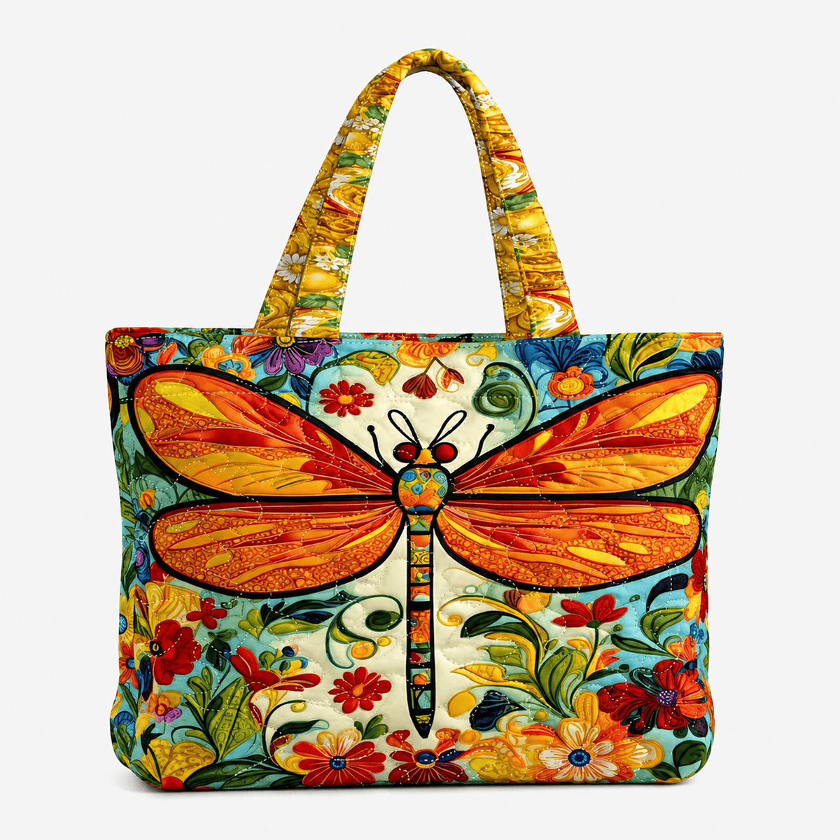 3D Printed Quilted Tote Bag 3D Printed Polyester Quilted Tote Bag for Travel Shopping and Beach Use