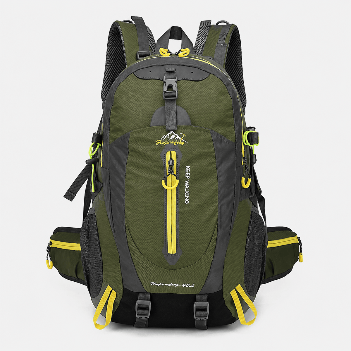 40L Water-Resistant Hiking Backpack 40L Water-Resistant Nylon Hiking Backpack for Travel and Camping Gear