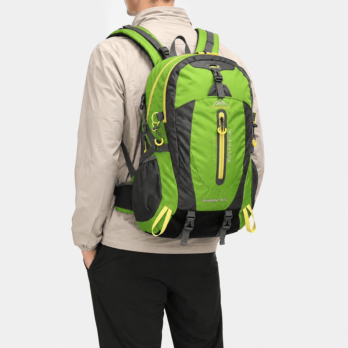 40L Water-Resistant Hiking Backpack 40L Water-Resistant Nylon Hiking Backpack for Travel and Camping Gear