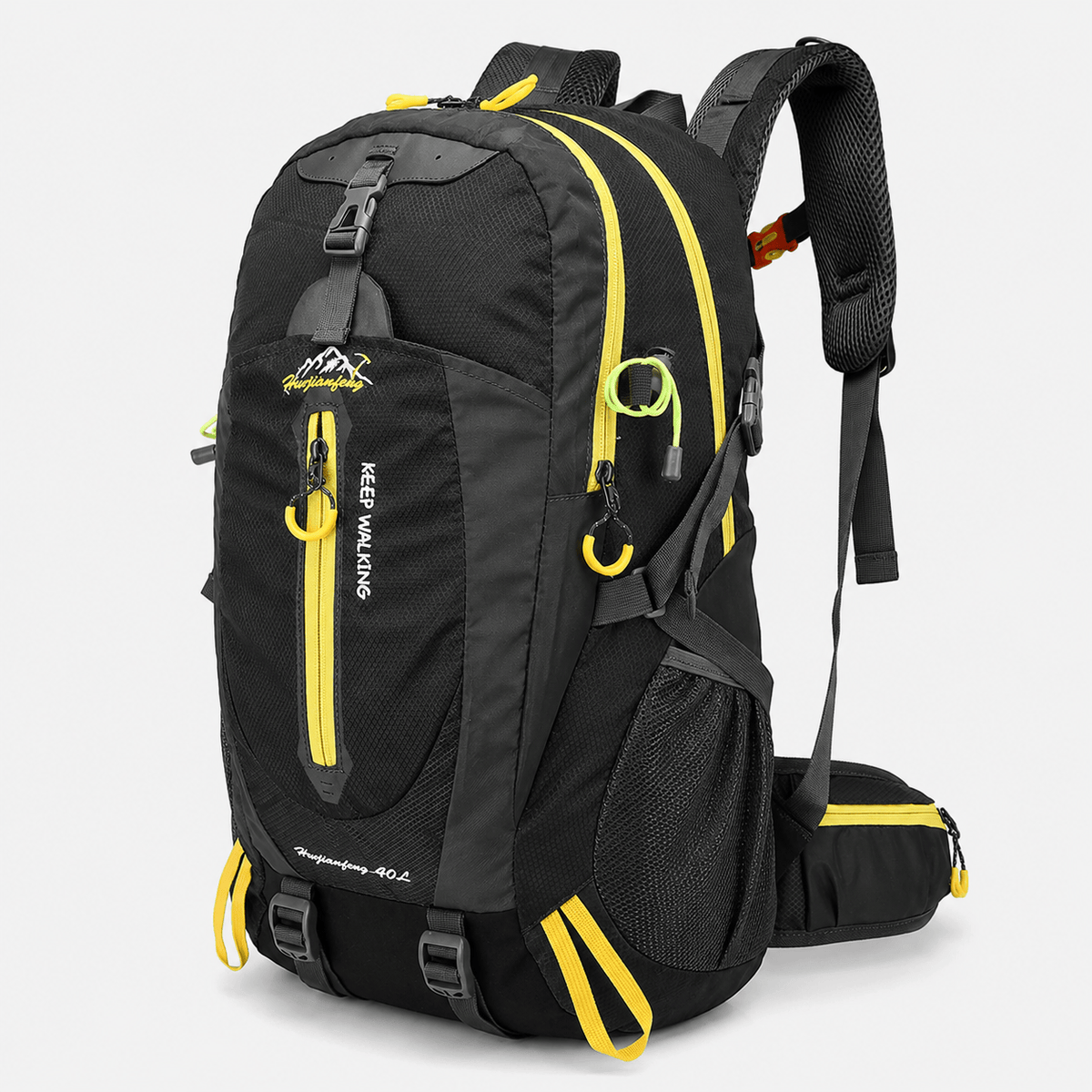 40L Water-Resistant Hiking Backpack 40L Water-Resistant Nylon Hiking Backpack for Travel and Camping Gear