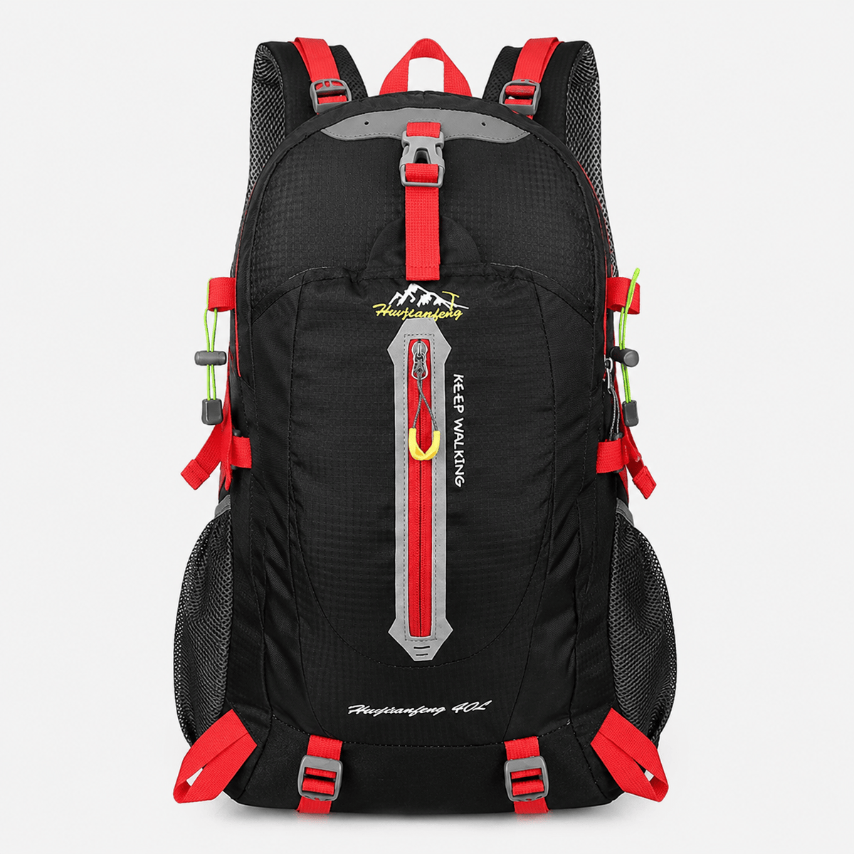 40L Water-Resistant Hiking Backpack 40L Water-Resistant Nylon Hiking Backpack for Travel and Camping Gear