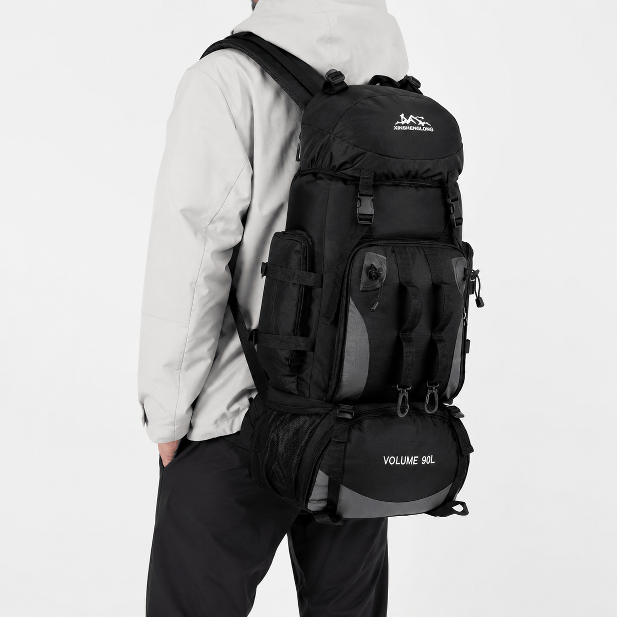 90L Waterproof Hiking Backpack 90L Waterproof Polyester Hiking Backpack for Camping, Travel & Trekking