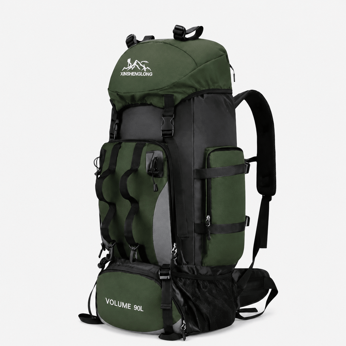90L Waterproof Hiking Backpack 90L Waterproof Polyester Hiking Backpack for Camping, Travel & Trekking