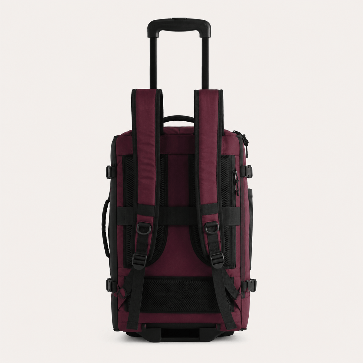 BAGSMART Rolling Travel Backpack with Wheels BAGSMART Ripstop Nylon Rolling Travel Backpack for Carry-On Trips 43L
