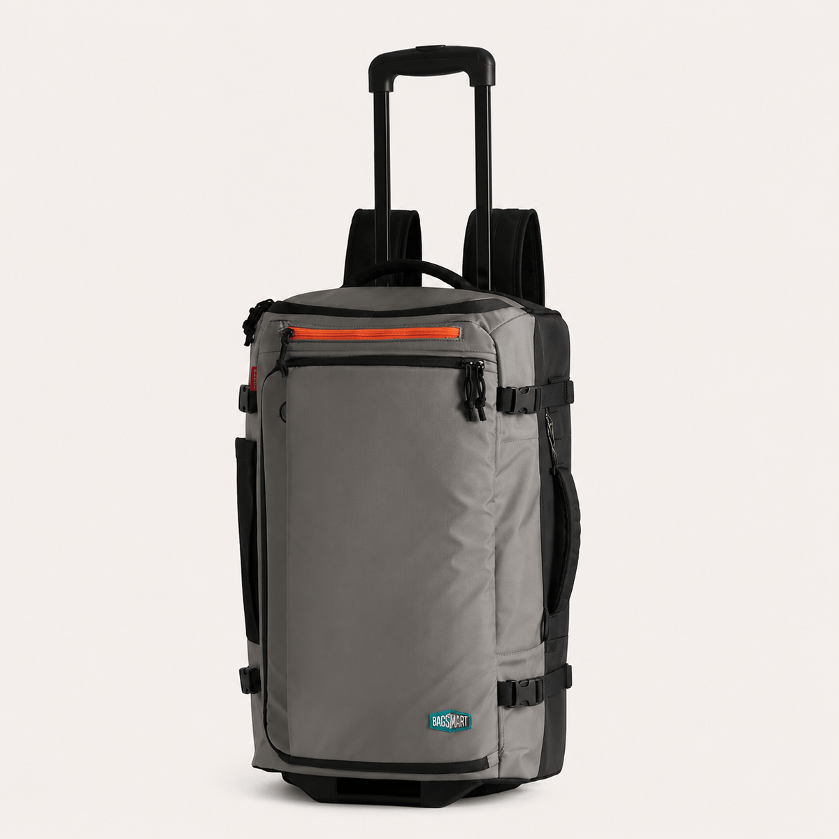 BAGSMART Rolling Travel Backpack with Wheels BAGSMART Ripstop Nylon Rolling Travel Backpack for Carry-On Trips 43L