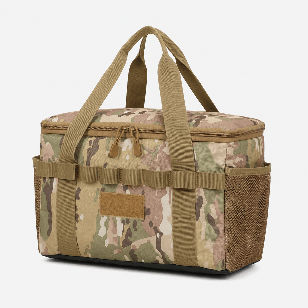 Camping Storage Organizer Bag 14L with Adjustable Dividers 14L Oxford Camping Storage Organizer Bag with Dividers for Outdoor Gear