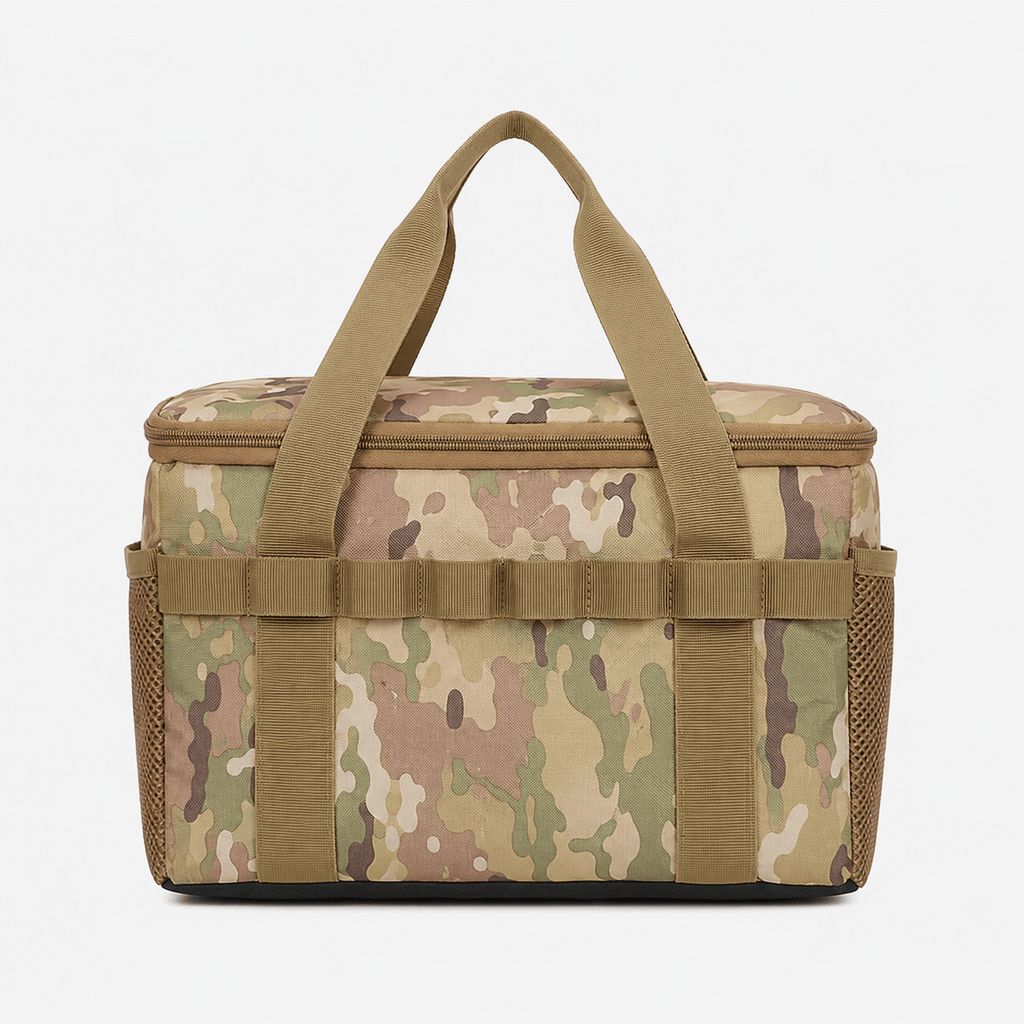 Camping Storage Organizer Bag 14L with Adjustable Dividers 14L Oxford Camping Storage Organizer Bag with Dividers for Outdoor Gear