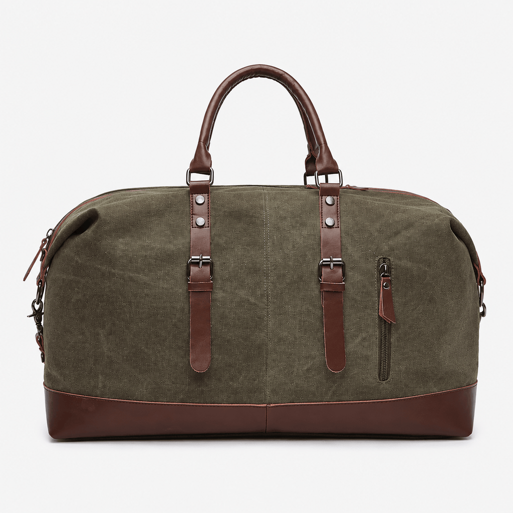 Canvas Weekender Duffel Bag Canvas Weekender Duffel Bag with Leather Trim for Travel and Overnight
