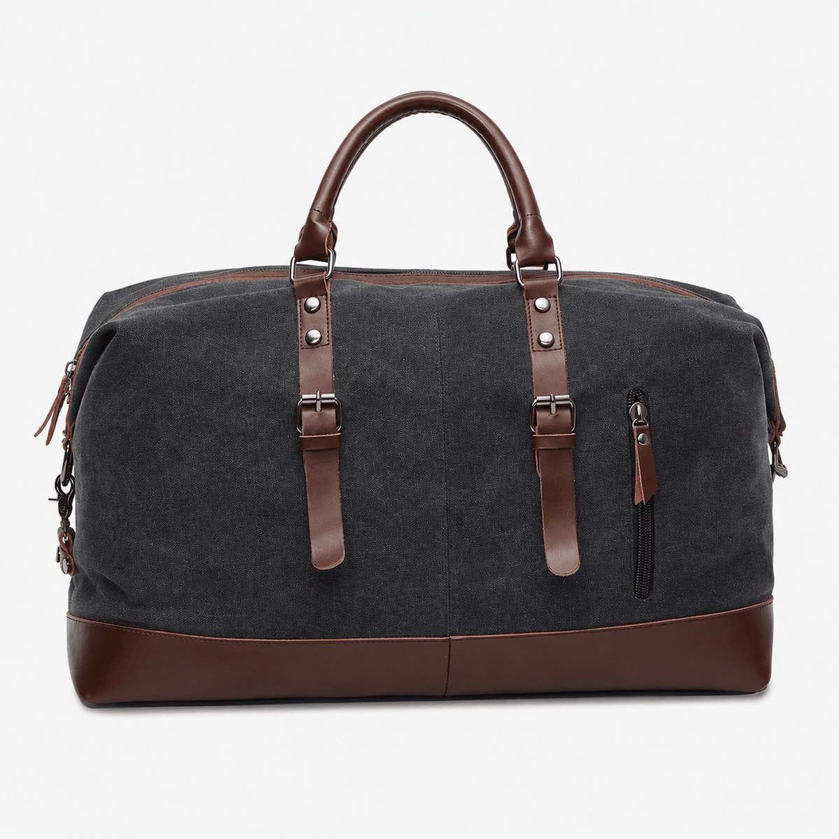 Canvas Weekender Duffel Bag Canvas Weekender Duffel Bag with Leather Trim for Travel and Overnight
