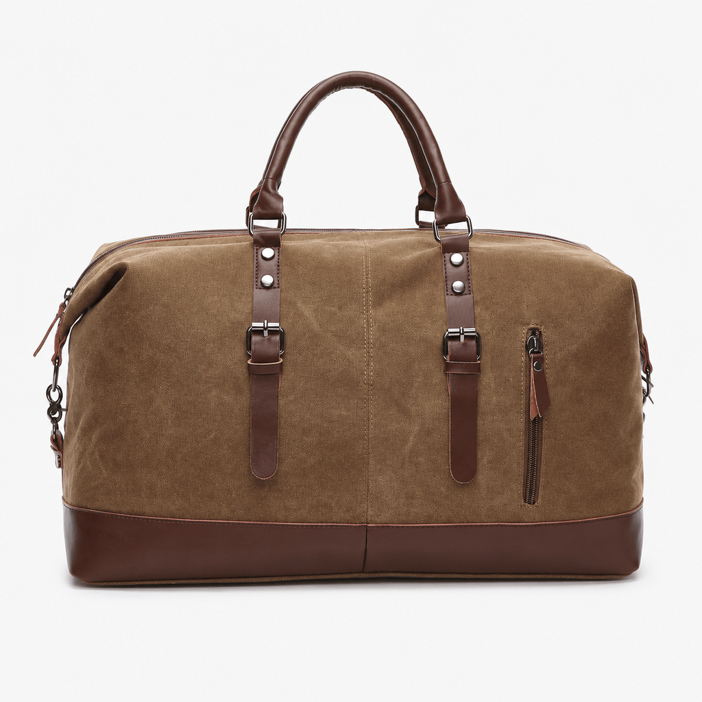 Canvas Weekender Duffel Bag Canvas Weekender Duffel Bag with Leather Trim for Travel and Overnight