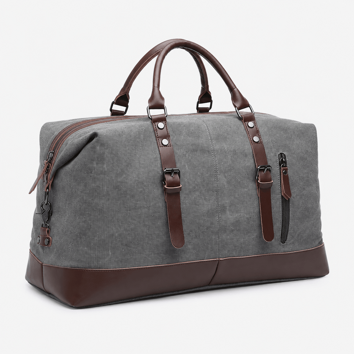 Canvas Weekender Duffel Bag Canvas Weekender Duffel Bag with Leather Trim for Travel and Overnight