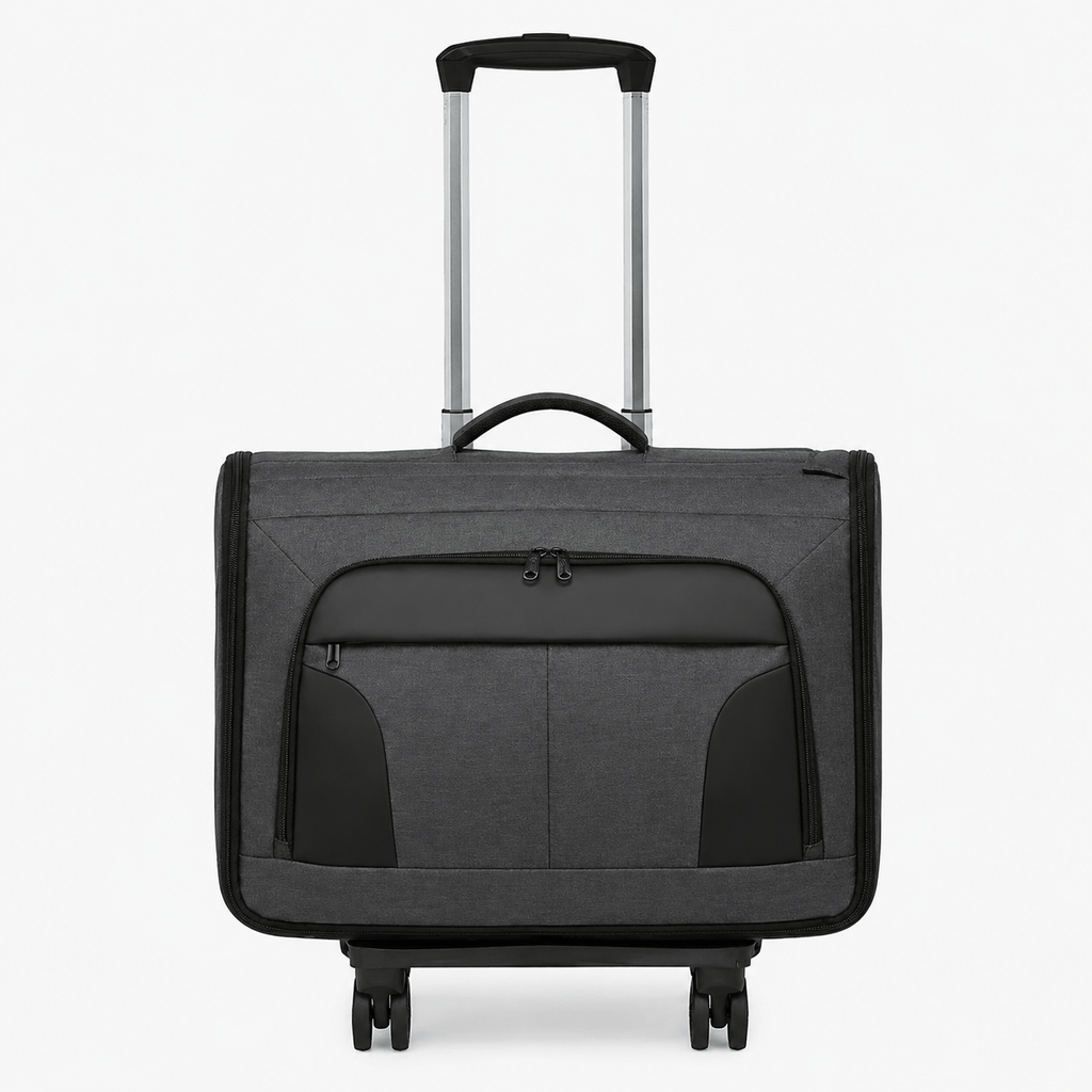 Garment Bag with Trolley for Business Travel Oxford Garment Bag with Trolley for Business Travel Wrinkle-Free Suits