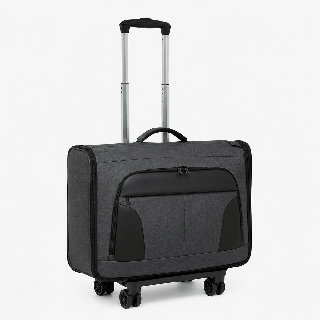 Garment Bag with Trolley for Business Travel Oxford Garment Bag with Trolley for Business Travel Wrinkle-Free Suits