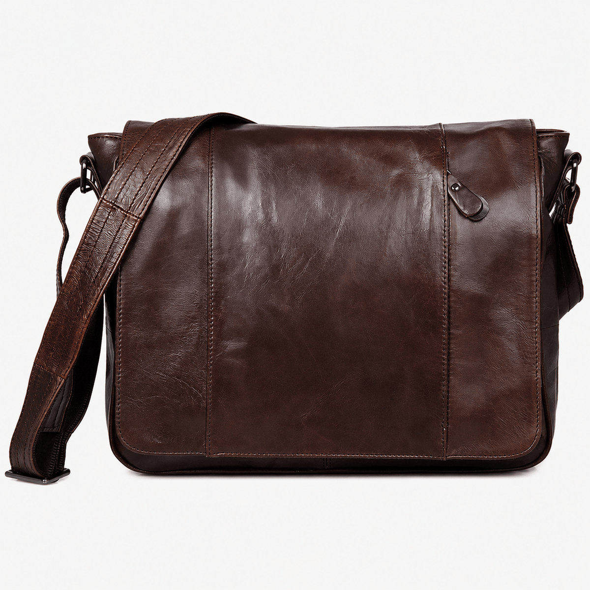 Men's Full Grain Leather Messenger Bag Men's Full Grain Leather Messenger Bag for 13 Inch Laptop Travel Use