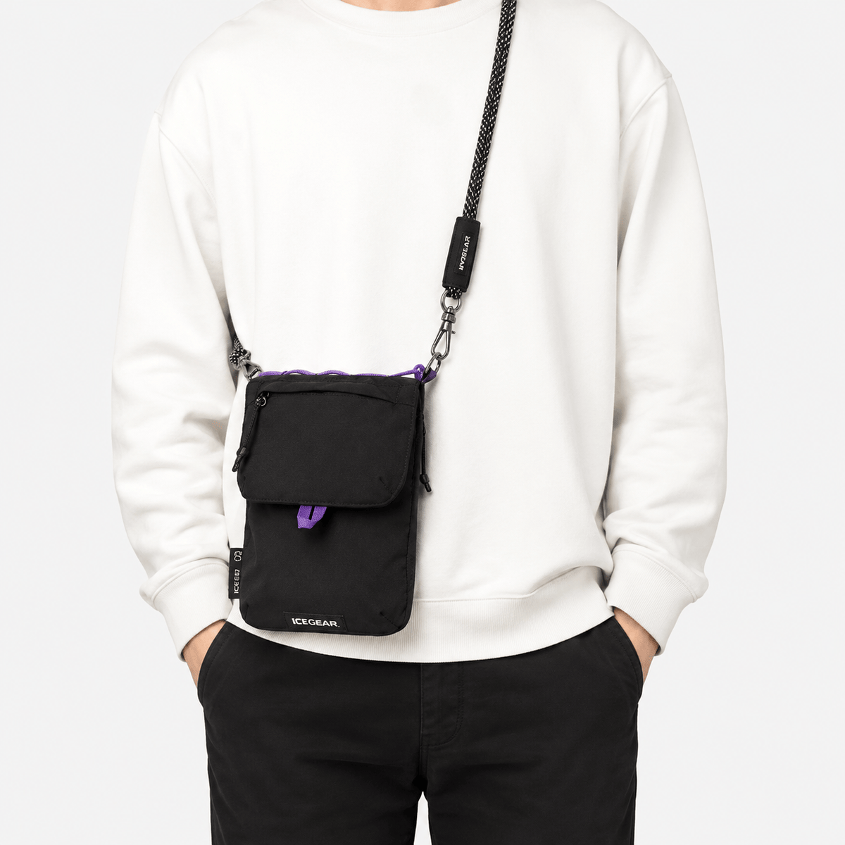 OCEGEAR RFID Travel Crossbody Bag OCEGEAR RFID Nylon Travel Crossbody Bag for Phone Passport Cards