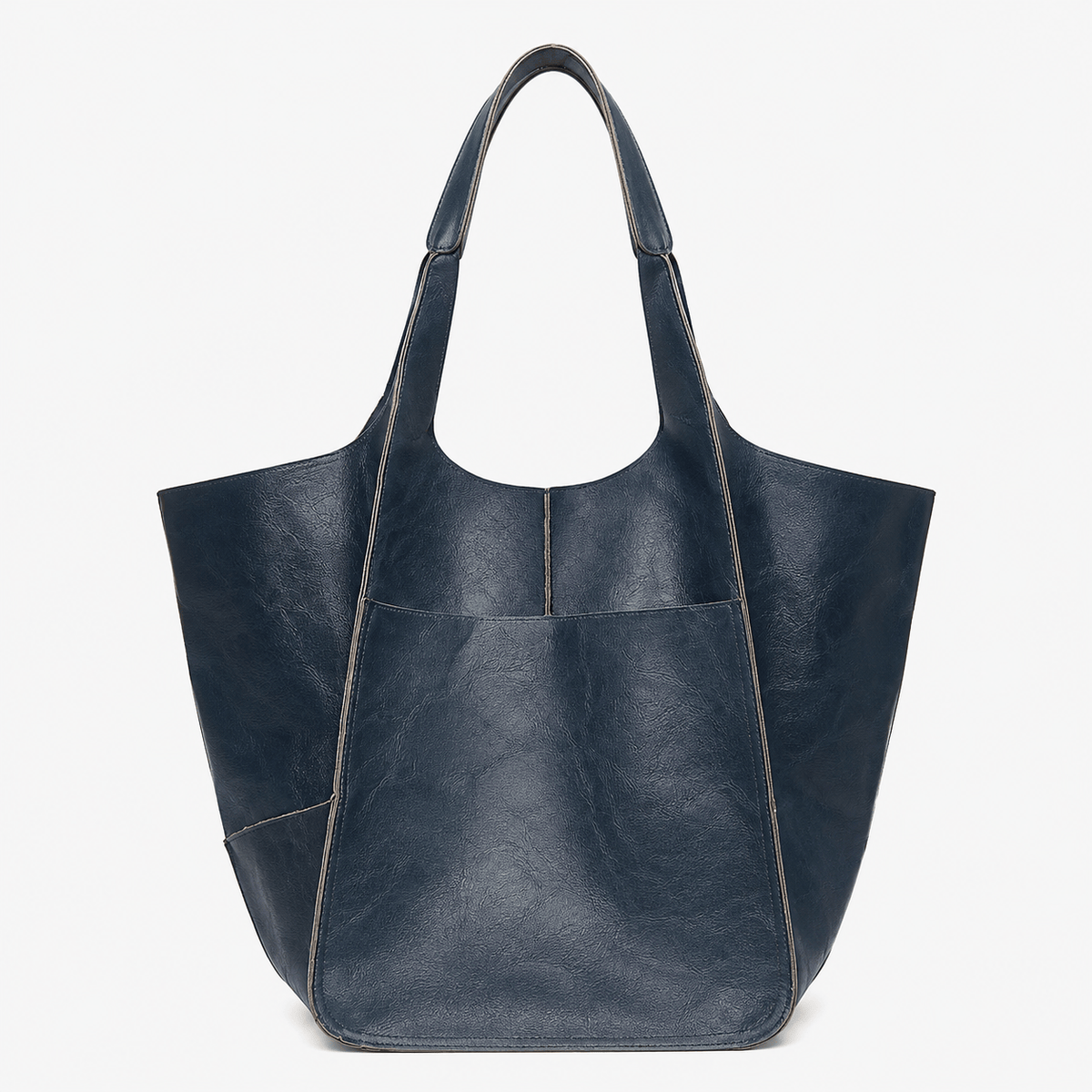 Retro Large PU Leather Tote Bag Retro Large PU Leather Tote Bag for Women - Soft Spacious Shopper Bag