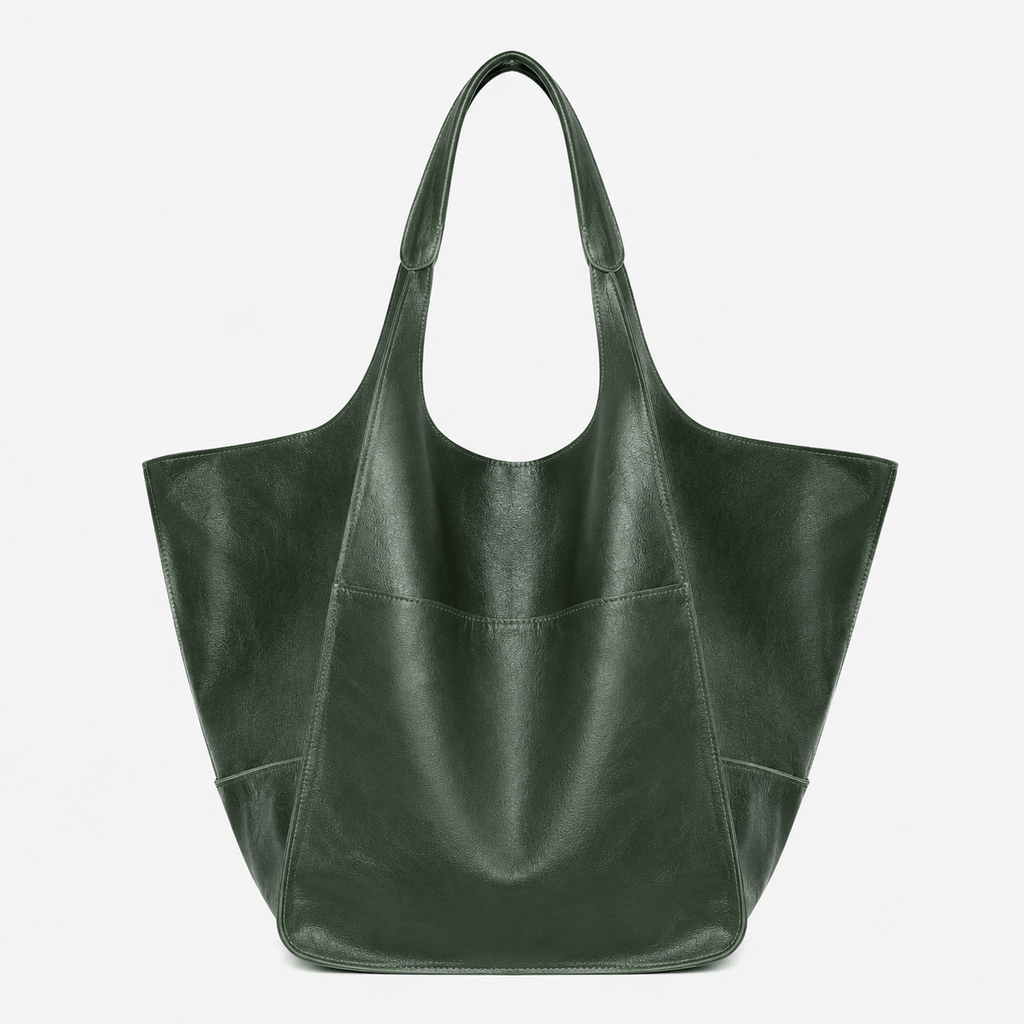 Retro Large PU Leather Tote Bag Retro Large PU Leather Tote Bag for Women - Soft Spacious Shopper Bag