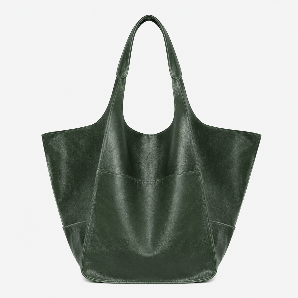 Retro Large PU Leather Tote Bag Retro Large PU Leather Tote Bag for Women - Soft Spacious Shopper Bag