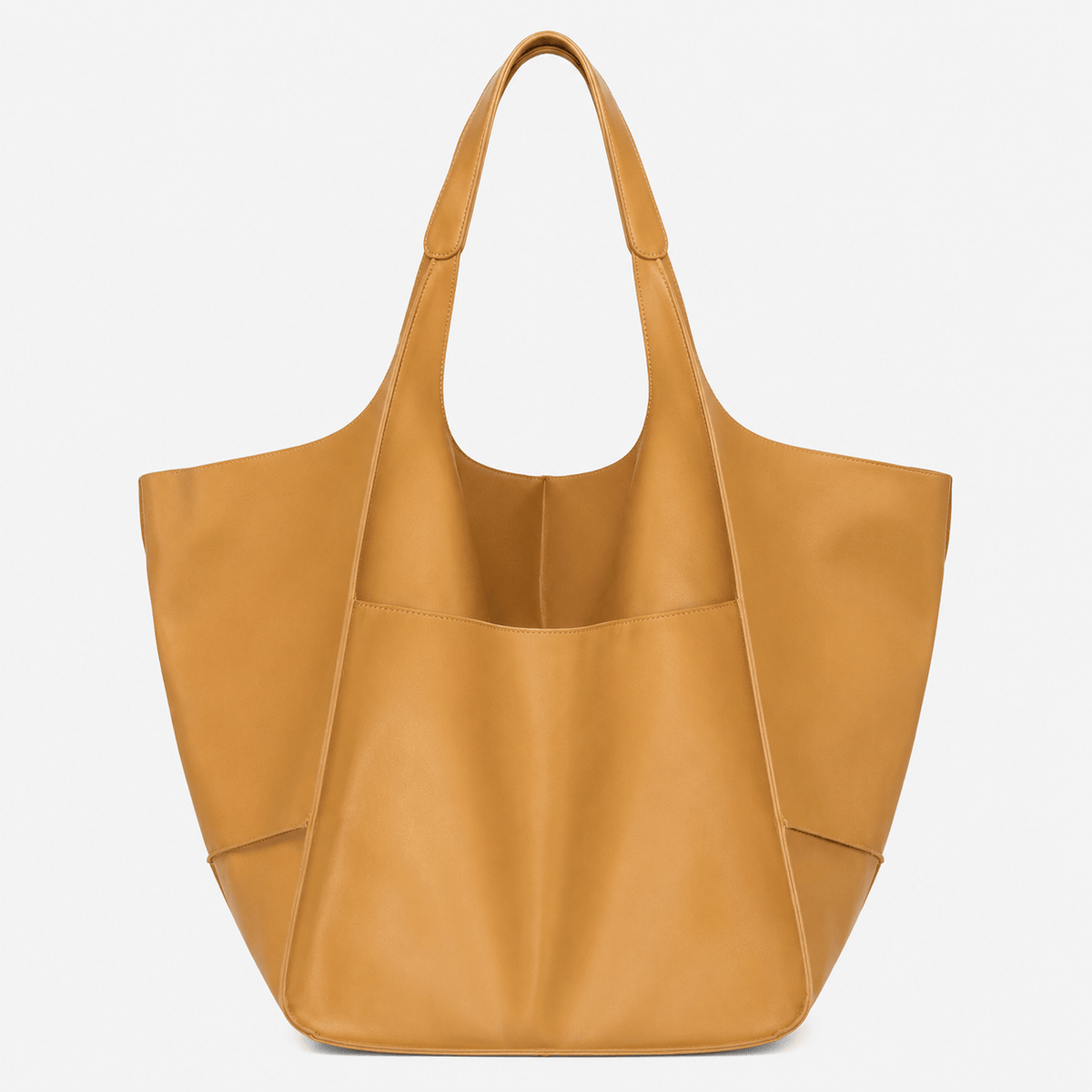 Retro Large PU Leather Tote Bag Retro Large PU Leather Tote Bag for Women - Soft Spacious Shopper Bag