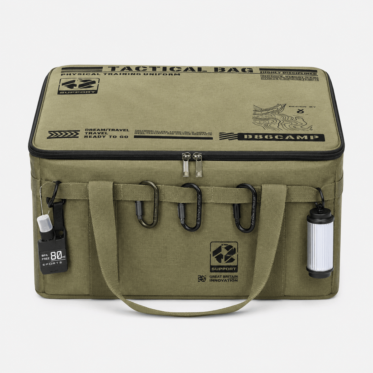 Tactical Camping Storage Bag with Adjustable Divider Waterproof Tactical Camping Storage Bag with Divider for Outdoor Gear