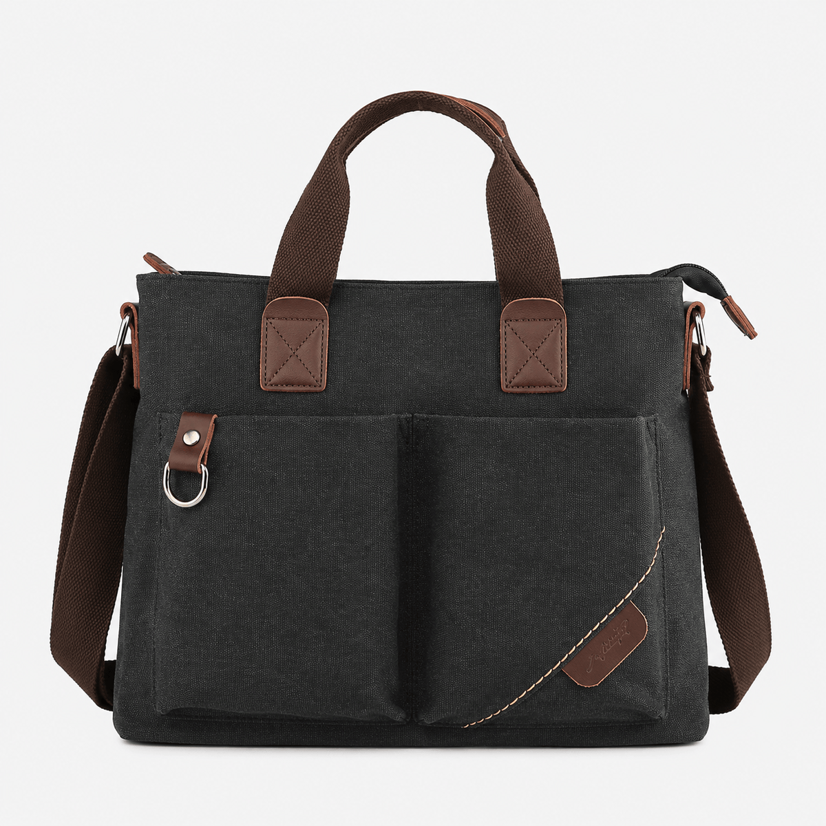 Vintage Canvas Laptop Briefcase for Men Vintage Canvas Laptop Briefcase for Men - Waterproof 15.6 Inch Bag