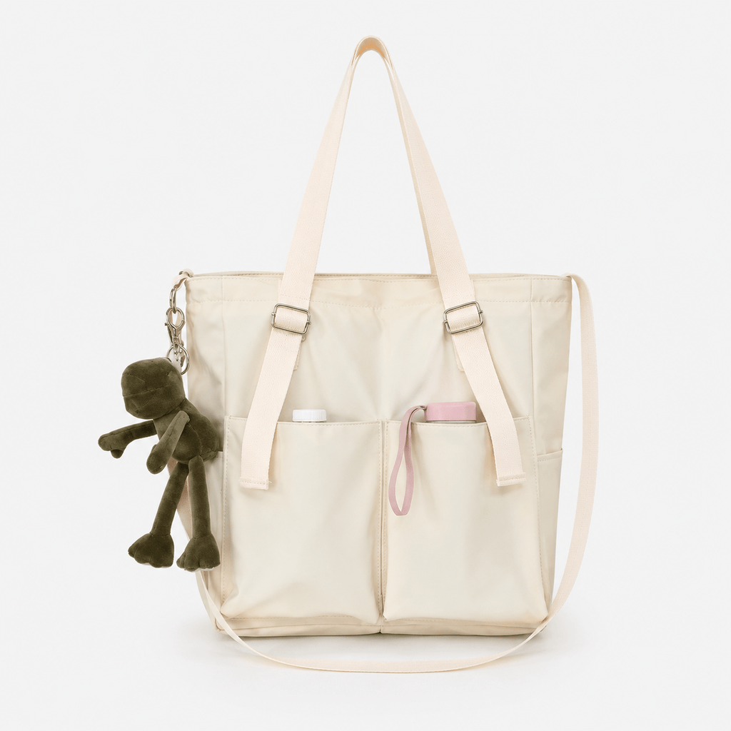 Waterproof Nylon Canvas Tote Shoulder Bag Waterproof Nylon Canvas Tote Shoulder Bag