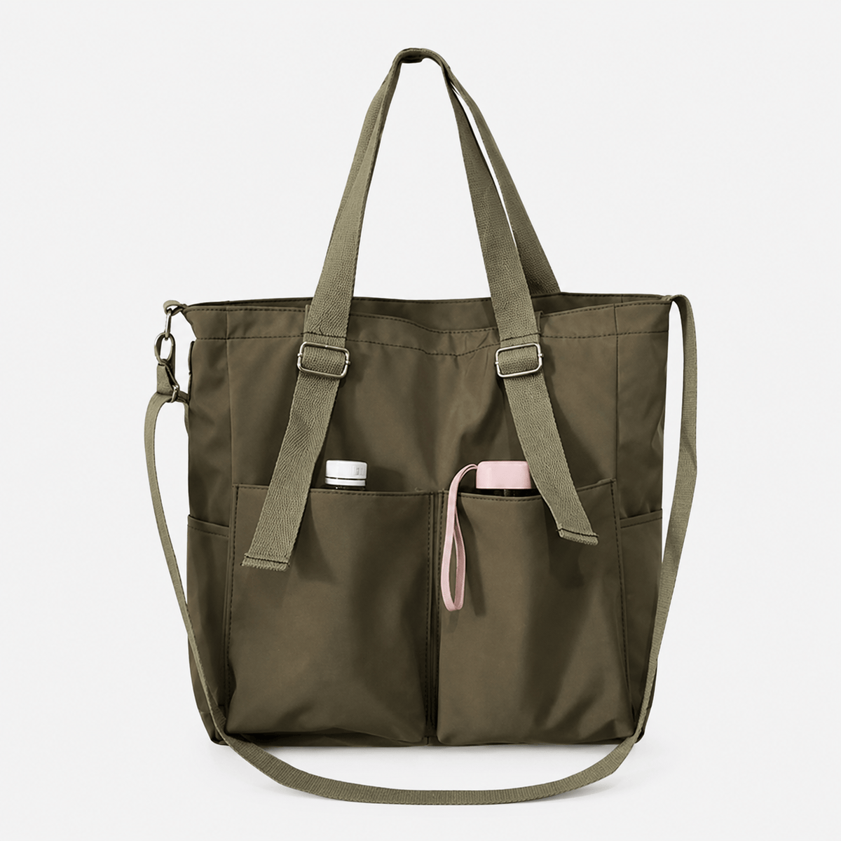 Waterproof Nylon Canvas Tote Shoulder Bag Waterproof Nylon Canvas Tote Shoulder Bag