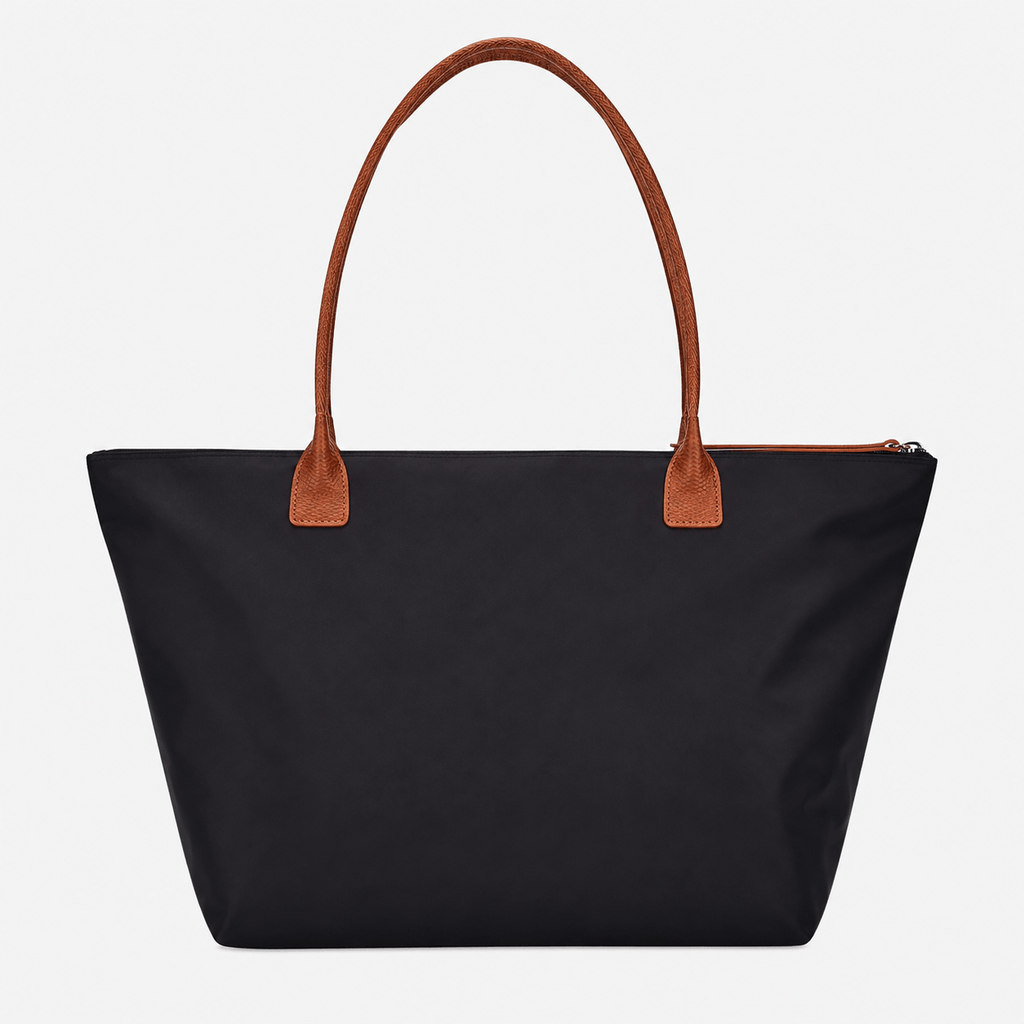 Women's Foldable Nylon Shoulder Tote Bag Women's Nylon Shoulder Tote Bag Foldable Lightweight Everyday Shopper