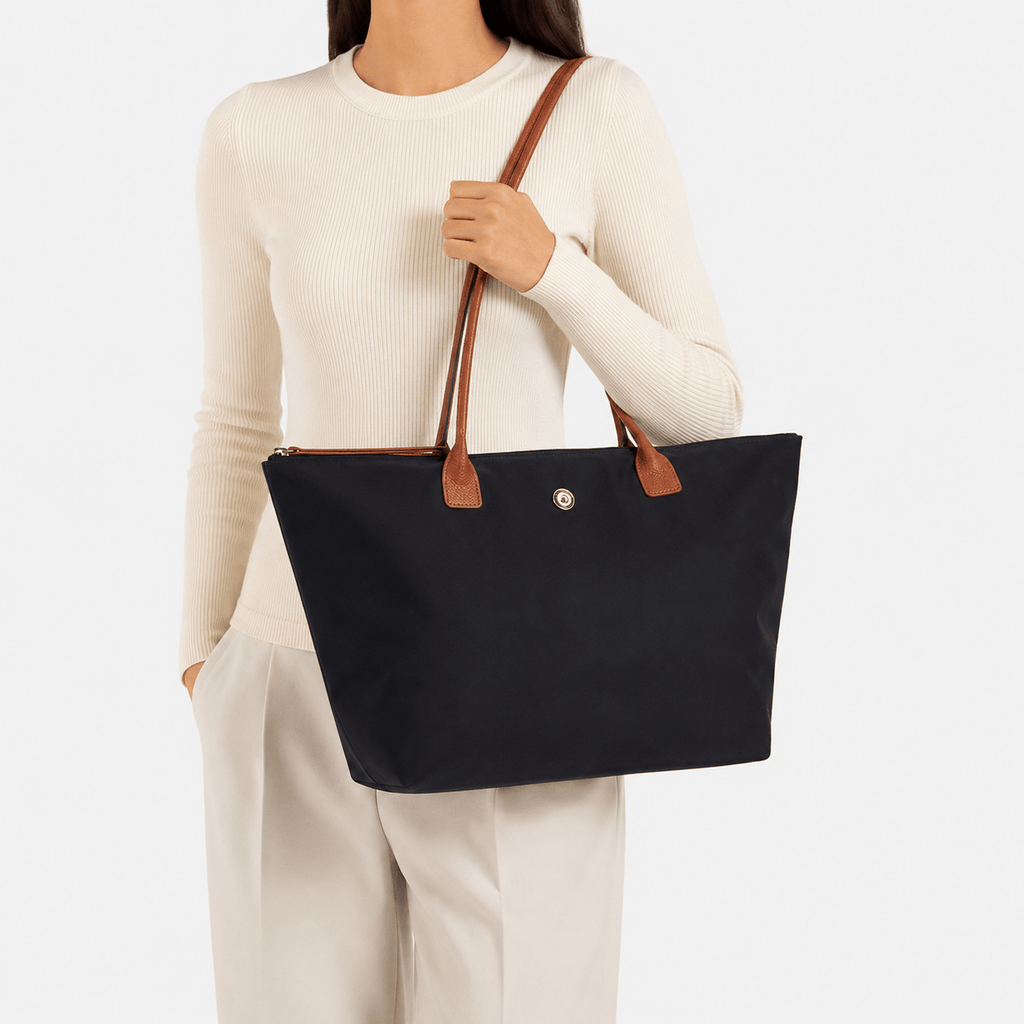 Women's Foldable Nylon Shoulder Tote Bag Women's Nylon Shoulder Tote Bag Foldable Lightweight Everyday Shopper