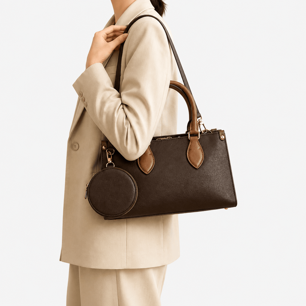 Women's Genuine Leather Crossbody Tote Bag Women's Genuine Leather Crossbody Tote Bag Large Capacity Everyday Use