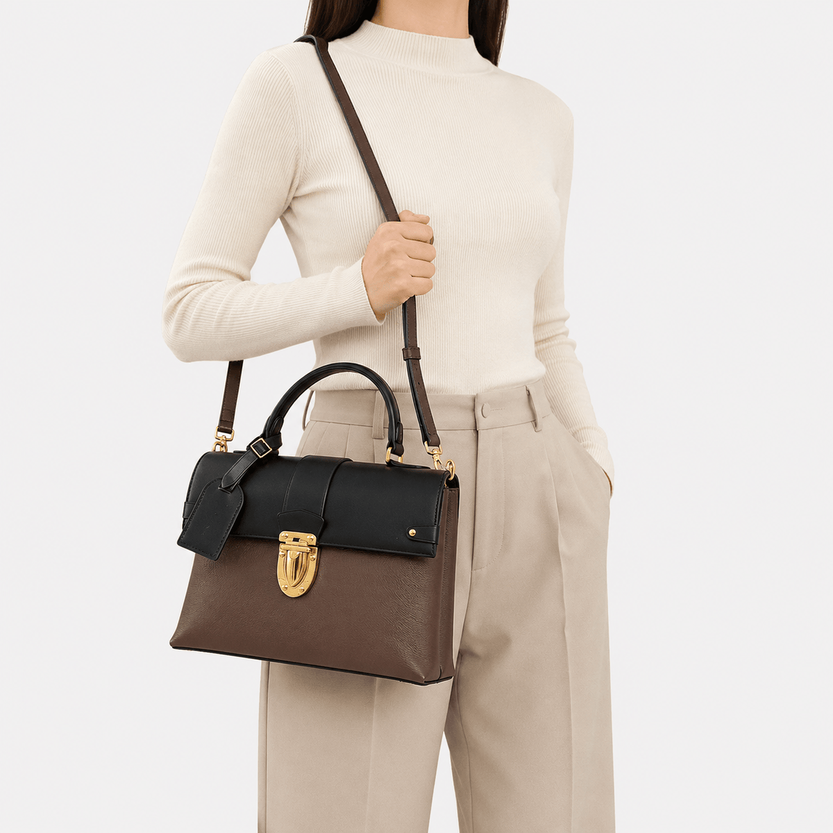 Women's Genuine Leather Messenger Shoulder Bag Women's Genuine Leather Messenger Shoulder Bag for Everyday Style